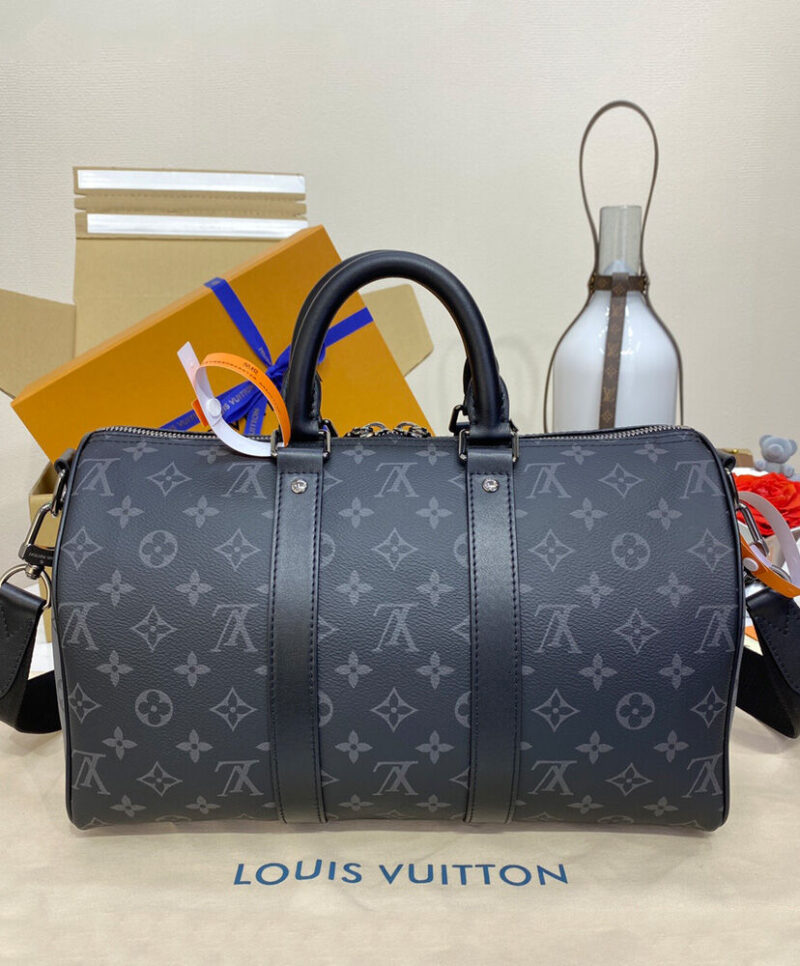 Louis Vuitton Keepall Bandouliere 35 M46655 Black